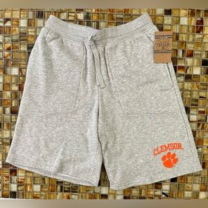 NWT Men’s Rivalry Threads CLEMSON TIGERS Thick Gray Sweat Shorts~Pockets~Med~$40